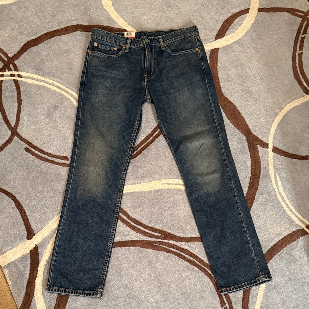 Levi's Dark Blue Straight Jeans